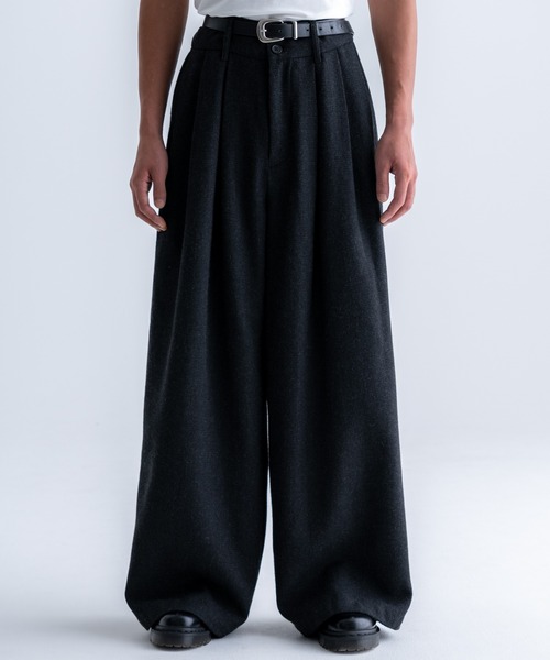 「SINSS」 スラックス SMALL チャコール メンズ_画像4