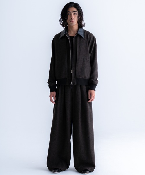 「SINSS」 スラックス SMALL チャコール メンズ_画像9