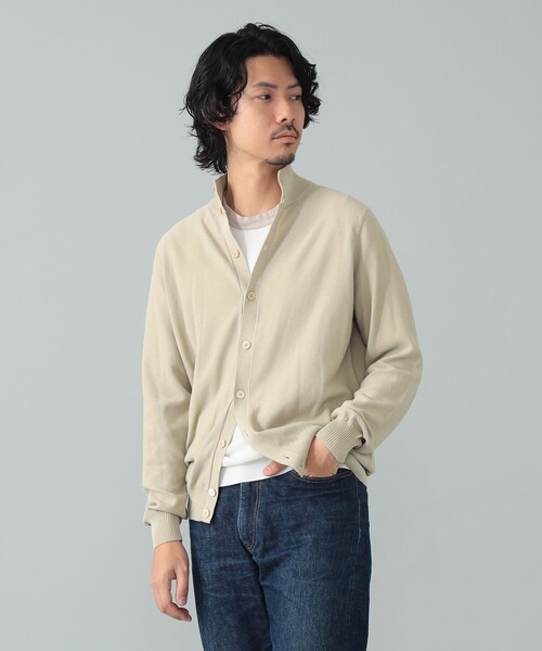 セーター ニット FILIPPO DE LAURENTIIS / コットン ハイネック カーディガン メンズの画像