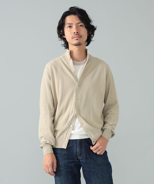 セーター ニット FILIPPO DE LAURENTIIS / コットン ハイネック カーディガン メンズの画像