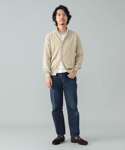 セーター ニット FILIPPO DE LAURENTIIS / コットン ハイネック カーディガン メンズの画像