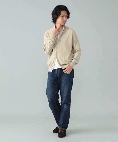 セーター ニット FILIPPO DE LAURENTIIS / コットン ハイネック カーディガン メンズの画像