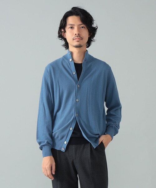 セーター ニット FILIPPO DE LAURENTIIS / コットン ハイネック カーディガン メンズの画像