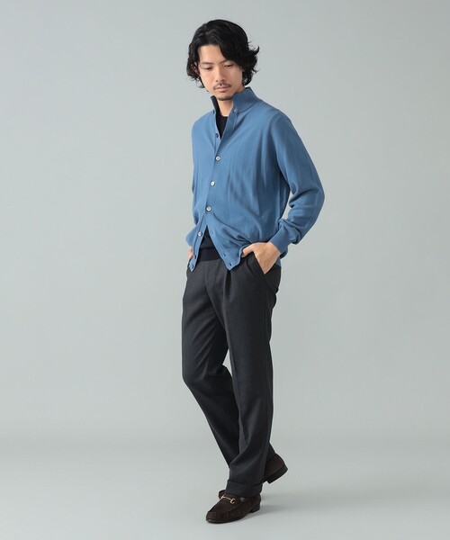 セーター ニット FILIPPO DE LAURENTIIS / コットン ハイネック カーディガン メンズの画像