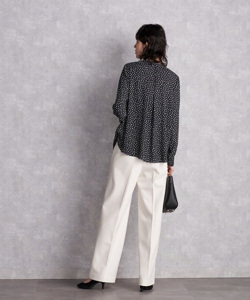 「la.f…」 スラックス 9号 ブラック レディース_画像3