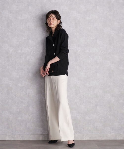 「la.f…」 スラックス 9号 ブラック レディース_画像8