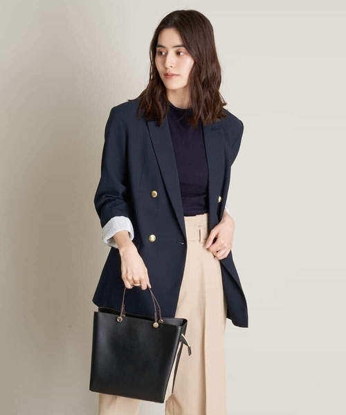 「a.v.v」 テーラードジャケット 38 ネイビー レディース_画像3