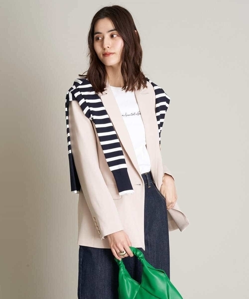 「a.v.v」 テーラードジャケット 38 ネイビー レディース_画像6