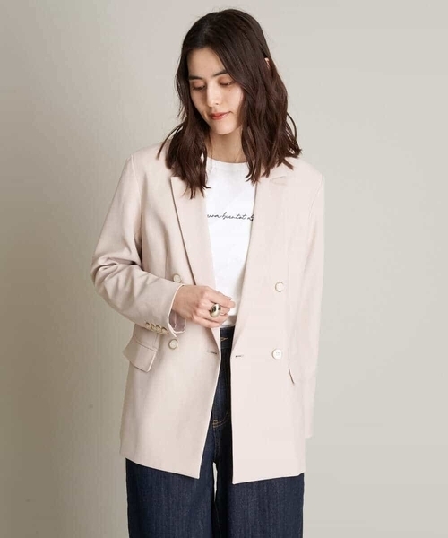 「a.v.v」 テーラードジャケット 38 ネイビー レディース_画像9