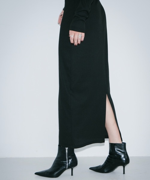 「HANNE」 長袖ワンピース S グレー レディース_画像2