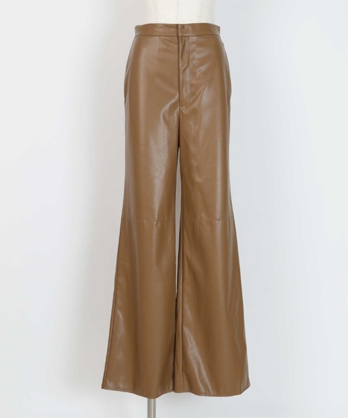 「ur's」 パンツ L キャメル レディース_画像2