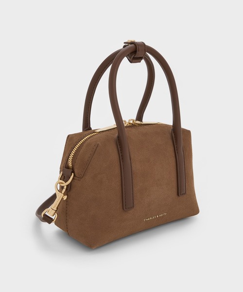 「CHARLES & KEITH」 2WAYバッグ S モカ レディース_画像5
