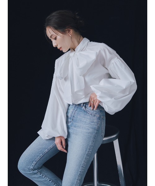 anuans（アニュアンス） ブラウス シャツ Anniv.バルーンスリーブ