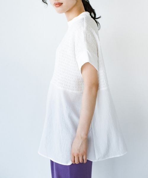 「ANNA LUNA」 半袖ブラウス MEDIUM ホワイト レディース_画像6