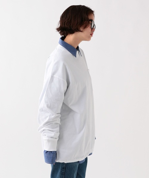 Supreme グレー Tシャツ ロンT フェード フェード加工　 ドローコード George's tシャツ USAドローコードロンT メンズ レディース