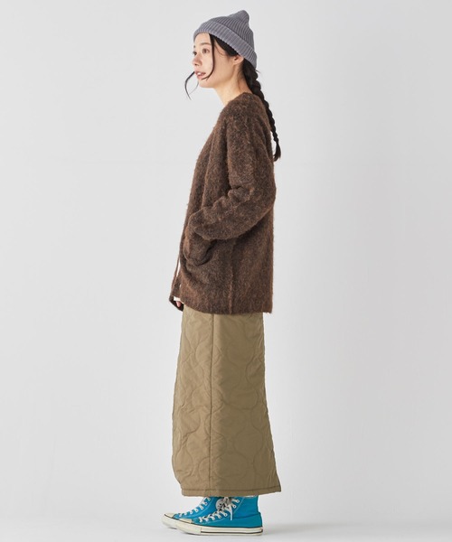 「KRIFF MAYER Lady's Collection」 ニットカーディガン LARGE ベージュ レディース_画像5