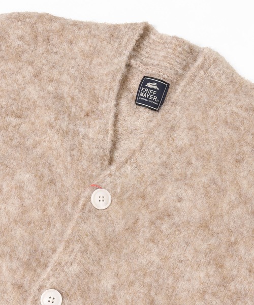 「KRIFF MAYER Lady's Collection」 ニットカーディガン LARGE ベージュ レディース_画像7
