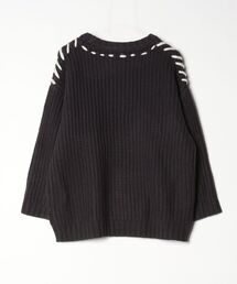 「LEPSIM」 ワンポイント長袖ニット FREE グレー レディースの画像2