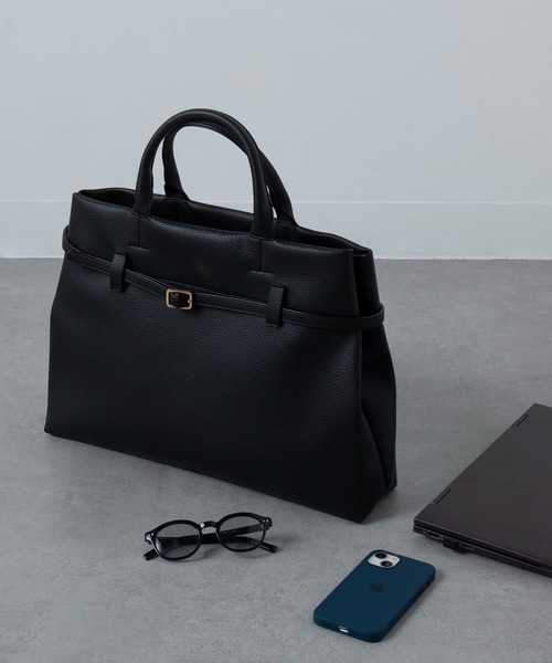 「MAISON BREEZE」 トートバッグ FREE グレイッシュベージュ レディース_画像2