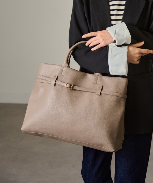 「MAISON BREEZE」 トートバッグ FREE グレイッシュベージュ レディース_画像9