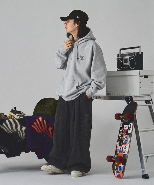 「kutir」 プルオーバーパーカー LARGE 杢グレー メンズ_画像5