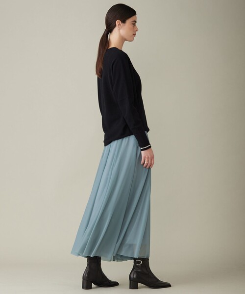 「ICB」 長袖ニット X-SMALL ベージュ レディース_画像3