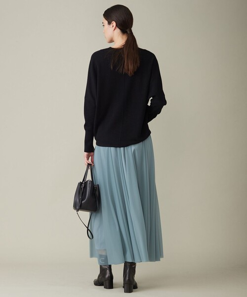 「ICB」 長袖ニット X-SMALL ベージュ レディース_画像4