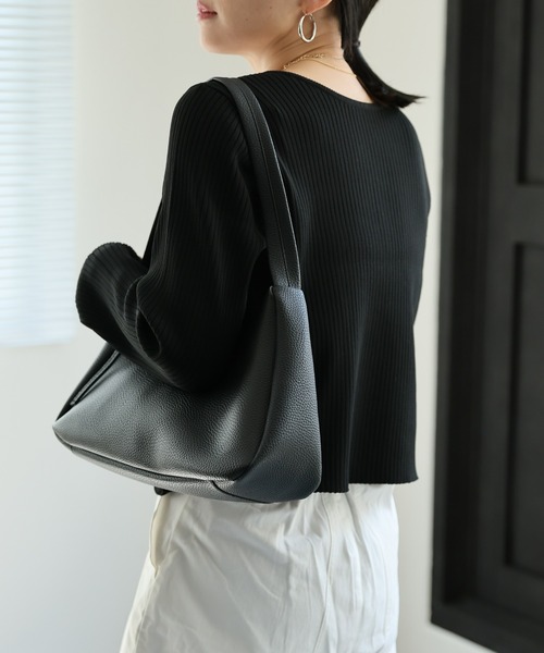 「ap retro」 ニットカーディガン FREE チャコールグレー レディース_画像7