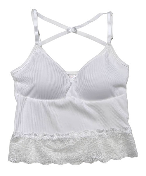lilLilly（リルリリー） キャミソール レースカップ付きキャミソール