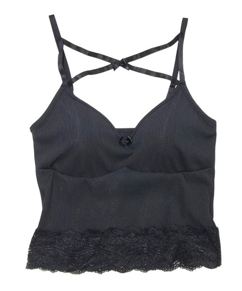 lilLilly（リルリリー） キャミソール レースカップ付きキャミソール