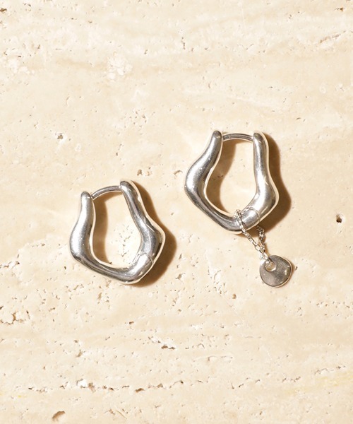 ピアス 「SILVER925」ノーム タグ ピアス  (ラウンド タイプ) /  norme tag pierce (Round type)の画像