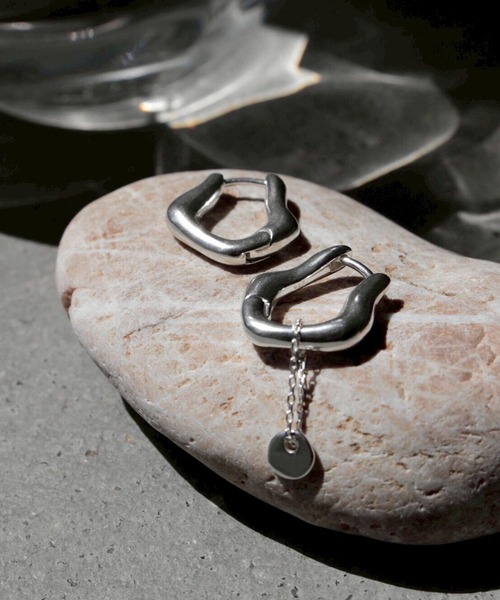 ピアス 「SILVER925」ノーム タグ ピアス  (ラウンド タイプ) /  norme tag pierce (Round type)の画像