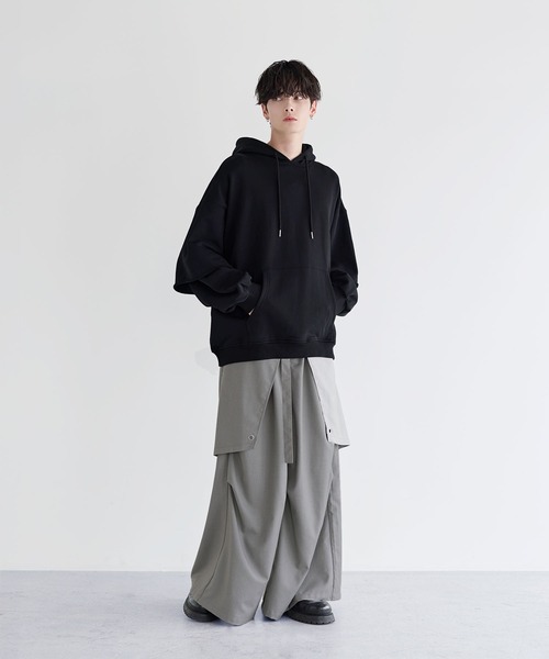 LILL（リル） パーカー ルーズシルエットヘビーウェイトフェイク