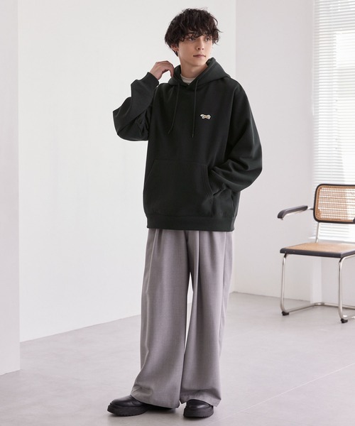 「PENNEYS」 プルオーバーパーカー M ライトグレー レディース_画像3