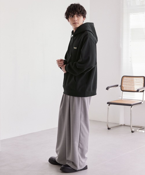 「PENNEYS」 プルオーバーパーカー M ライトグレー レディース_画像9