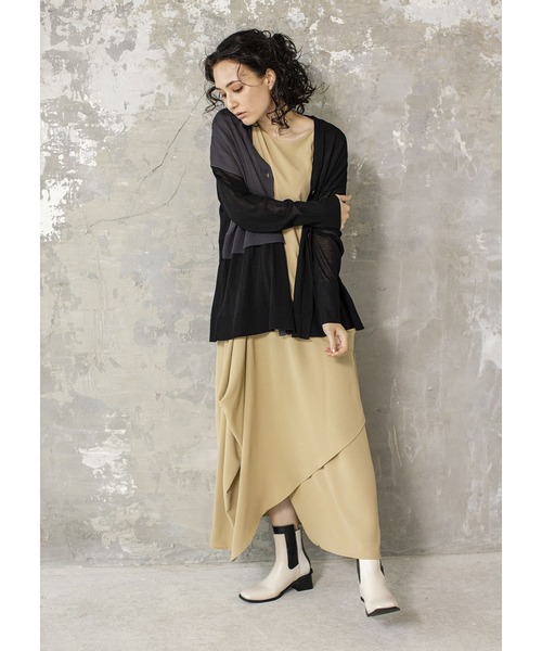 「OSMOSIS」 カーディガン ONE SIZE ベージュ レディース_画像2