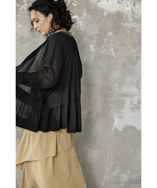 「OSMOSIS」 カーディガン ONE SIZE ベージュ レディース_画像4