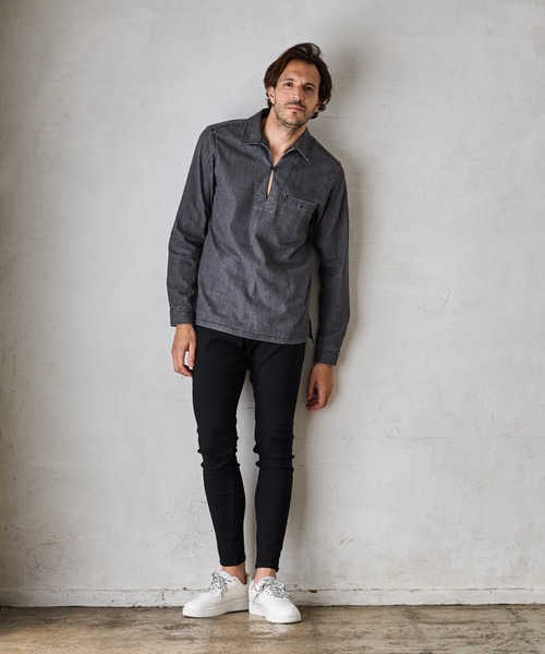 「RATTLE TRAP」 長袖シャツ S ブルー メンズ_画像5