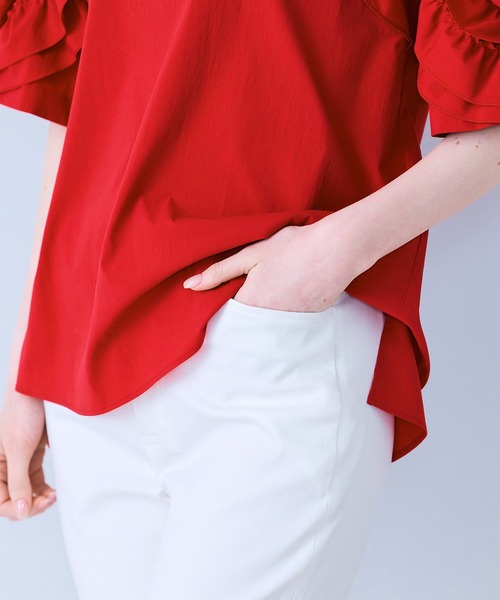パンツ サブリナパンツ レディースの画像