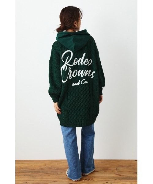 「RODEO CROWNS WIDE BOWL」 長袖ワンピース FREE 杢グレー レディース_画像3