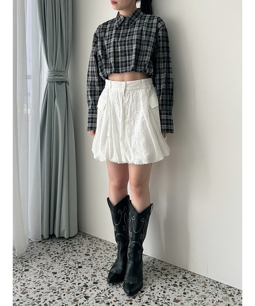 「LILY BROWN」 長袖シャツ FREE ブラック レディースの画像
