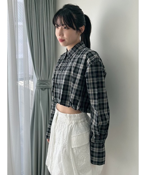 「LILY BROWN」 長袖シャツ FREE ブラック レディースの画像