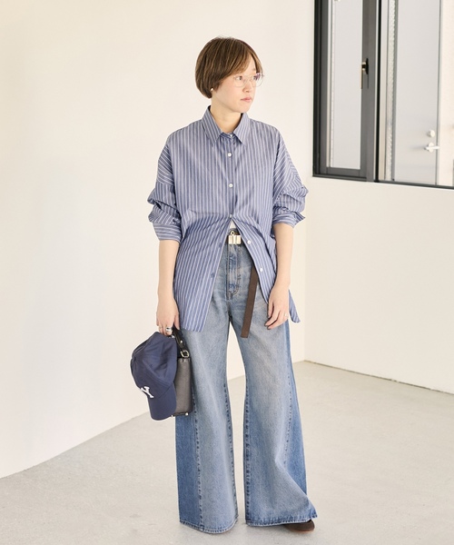 「Plage」 デニムパンツ 34 ライトブルー レディース_画像2