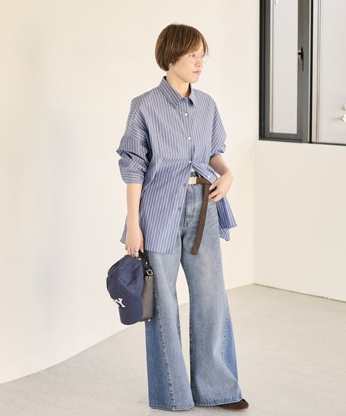 「Plage」 デニムパンツ 34 ライトブルー レディース_画像5