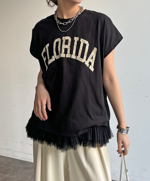 DouDou（ドゥドゥ） tシャツ 「WEB限定」ドルマンビッグロゴTEE