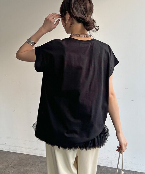 DouDou（ドゥドゥ） tシャツ 半袖 「WEB限定」ドルマンビッグロゴTEE