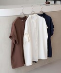 ブラウス シャツ 夏 半袖 「Aunely」す...の詳細画像3