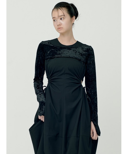 「SORIN」 ノースリーブワンピース 38 グレー レディース_画像8