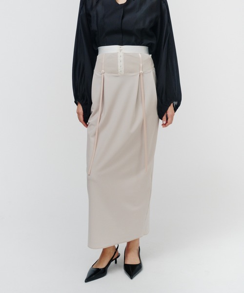 「THINGS THAT MATTER」 ロングスカート 1 ベージュ レディースの画像