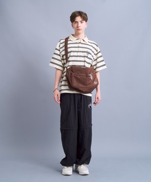 ポロシャツ Connie border polo / コニーボーダーポロシャツ メンズ レディースの画像